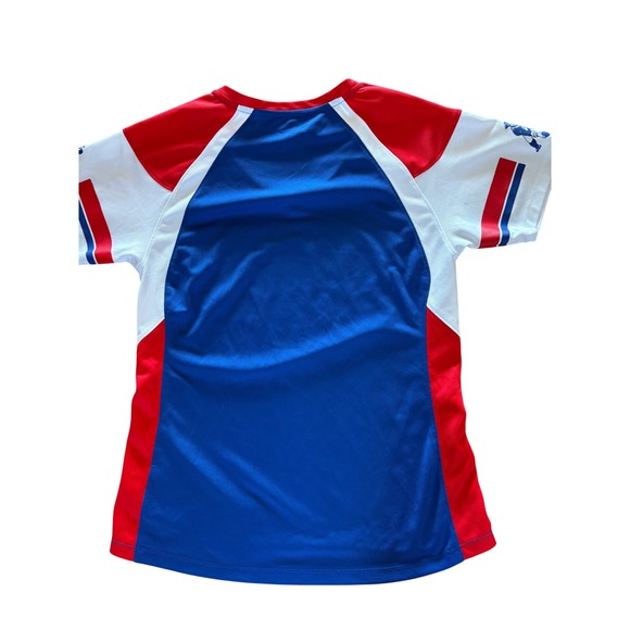 New England Patriots Majestic Athletic NFL Football Jersey V-Neck Top - Picture 4 of 6